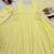 Yellow embroidery faux georgette full stitched anarkali suit