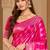 sangam prints rani pink satin woven work traditional saree