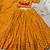 women's printed georgette bandhej printed lehenga choli with dupatta for navratri - free size
