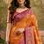 sangam prints dusty rose brown soft silk blend woven work traditional saree