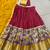 Women's Poly Chanderi Kalamkari Printed Lehenga Choli with Georgette Dupatta
