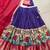 Women's Poly Chanderi Kalamkari Printed Lehenga Choli with Georgette Dupatta
