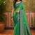 sangam prints emerald green soft silk blend woven work traditional saree