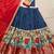 Women's Poly Chanderi Kalamkari Printed Lehenga Choli with Georgette Dupatta