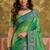 sangam prints emerald green soft silk blend woven work traditional saree