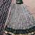 Women Ikat Printed Tasar Silk Lehenga Choli Set with Foil Print Detailing