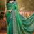sangam prints emerald green soft silk blend woven work traditional saree