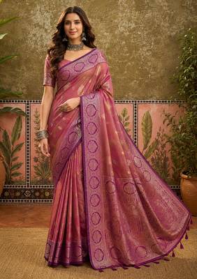 sangam prints mustard gold soft silk blend woven work traditional saree 1