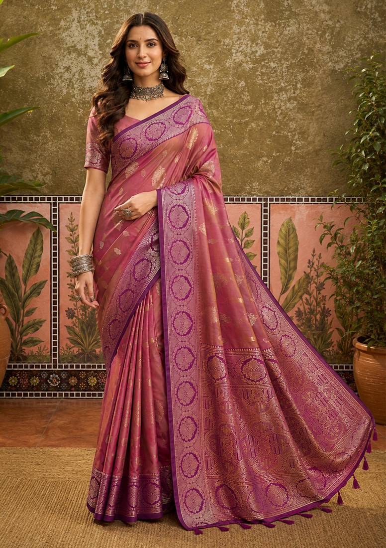 sangam prints mustard gold soft silk blend woven work traditional saree