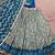 Women Ikat Printed Tasar Silk Lehenga Choli Set with Foil Print Detailing