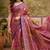sangam prints mustard gold soft silk blend woven work traditional saree