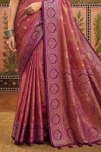 sangam prints mustard gold soft silk blend woven work traditional saree