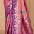 sangam prints dusty rose pink soft silk blend woven work traditional saree