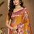 sangam prints mustard gold soft silk blend woven work traditional saree