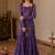 Purple bandhani print sharara suit with dupatta