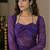 Purple bandhani print sharara suit with dupatta
