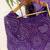 Purple bandhani print sharara suit with dupatta