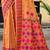 sangam prints peach orange assam silk blend woven work traditional saree