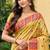 sangam prints mustard yellow assam silk blend woven work traditional saree