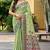 sangam prints light mint green assam silk blend woven work traditional saree