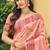 sangam prints blush peach assam silk blend woven work traditional saree