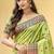 sangam prints pista green assam silk blend woven work traditional saree