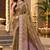 sangam prints antique gold silk blend woven work traditional saree