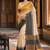 sangam prints mustard yellow slub silk blend woven work traditional saree