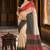 sangam prints beige  charcoal grey slub silk blend woven work traditional saree