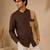 Brown beige malai cotton shirt