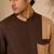 Brown beige malai cotton shirt