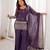 Purple Embroidered Kurta Palazzo Set with Designer Dupatta | Women’s Ethnic Wear