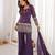 Purple Embroidered Kurta Palazzo Set with Designer Dupatta | Women’s Ethnic Wear