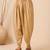Golden solid chanderi dhoti pant