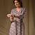 Coffee floral printed rayon kurti for women