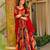 Multi color floral printed rayon anarkali gown with dupatta for women