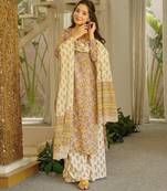 Floral printed pure cotton suit for women