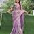 soft fandy satin fabric embroidered saree with blouse