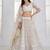 Fantastic White Sequins Net Bridesmaid Lehenga Choli With Dupatta