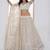 Fantastic White Sequins Net Bridesmaid Lehenga Choli With Dupatta