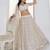 Fantastic White Sequins Net Bridesmaid Lehenga Choli With Dupatta
