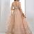 Lovable Peach Floral Embroidered Net Engagement Wear Lehenga Choli