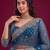 New Designer Soft Net Fabric Embroidered Work Saree With Blouse Set For Women's