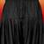 black solid cotton silk shirt collar short sleeve kurta with black silk blend patiala | festive party set