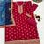 Pink embroidered viscose patiala salwar suit