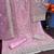 Lavender net suit with coding and embroidery work