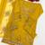 Mustard cotton suit with embroidery viscose multi thread work