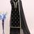 Black embroidered velvet salwar suit