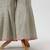 Peach and silver grey embroidered dola silk co ord set