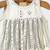 Off white and silver grey embroidered dola silk co ord set